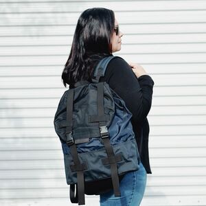 NWT Marc Jacobs Men's Travel School Nylon Backpack Navy $295+
